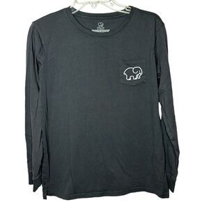 Ivory Ella Long Sleeve Crew Neck Elephant Graphic T-shirt. Size Medium.